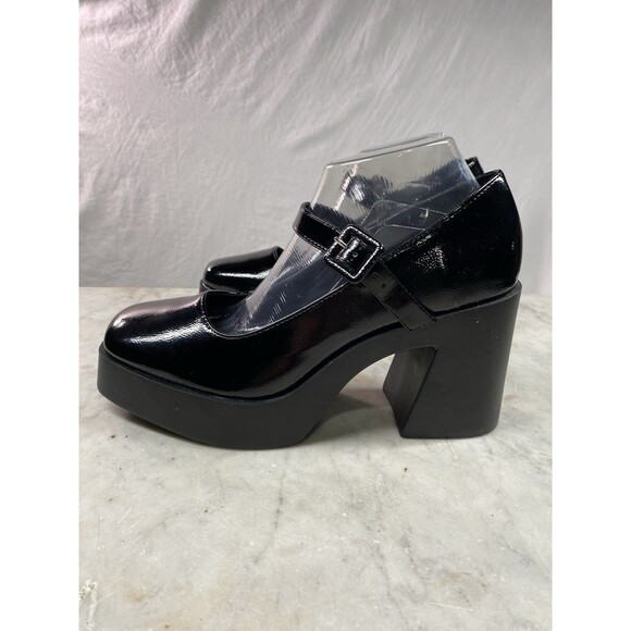 ASOS Design Platform Maryjane Women’s 9 Black Patent Leather - Picture 6 of 8